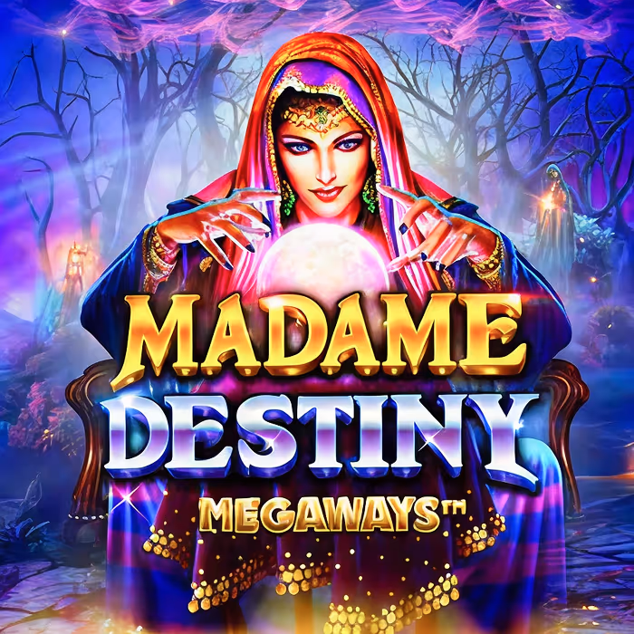 Madame Destiny slot with fortune telling theme and mystical bonus features